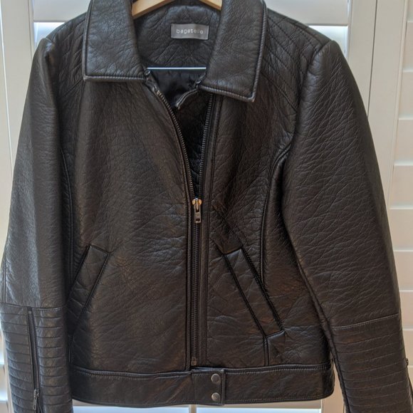 Faux Leather Biker Jacket Women's XL - Picture 2 of 13